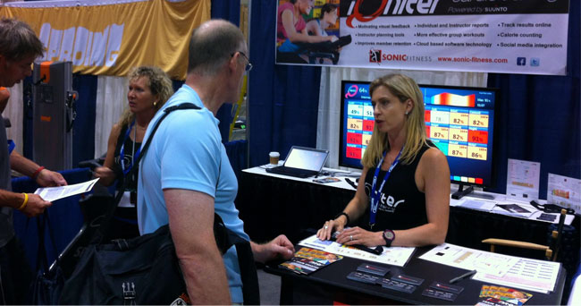 Sonic Fitness Booth at Canfitpro 2012